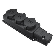 Розетка потрійна каучукова Bemis BK1-1402-3613 1*16 А IP54