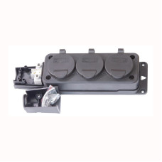 Розетка потрійна каучукова Bemis BK1-1402-3613 1*16 А IP54