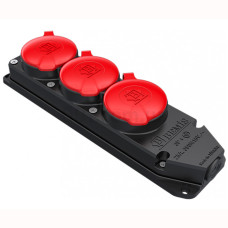 Розетка потрійна каучукова 3*25 А Bemis BK6-2504-4615