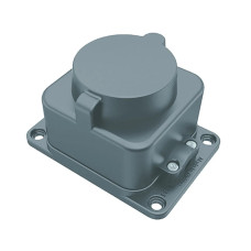 Розетка настінна (каучук) 1*16 А IP54 Bemis BK1-1402-3511