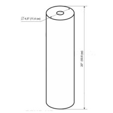 Картридж вугільний пресований Bio+ systems CTO-20L BigBlue 20″