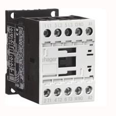 Контактор корпусний Hager 3P + 1НB, 24В-DС, 15.5А AC-3 EV01510E