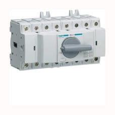 Перемикач трипозиційний Hager HIM406 I-0-II 400/690В, 63А, 4п, 8м