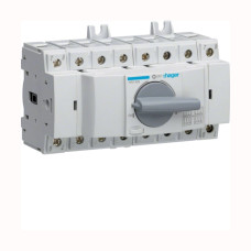 Перемикач трипозиційний Hager HIM408 I-0-II 400/690В, 80А, 4п, 8м