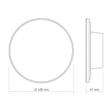LED світильник настінний IP65 VIDEX WL03 12W 3000K-4000K-6500K Black