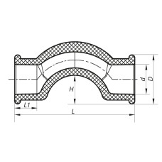 Обвід короткий Koer PPR 32 K0067.PRO (KP0079)