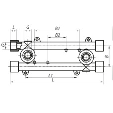 Планка монтажна прохідна 20x1/2F Koer K0128.PRO (KP0154)