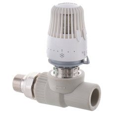 Кран термостатичний з термоголовкою прямий PPR 20x1/2 Koer K0155.PRO (KP0198)