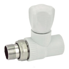 Вентиль радіаторний прямий PPR 20x1/2 (Koer K0165.PRO) (KP0213)