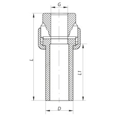 Розбірне різьбове з'єднання ВР 32x1F PPR Koer K0236.PRO (KP2601)