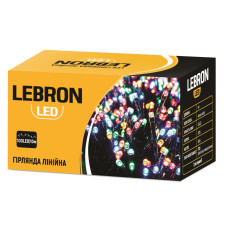   LED гірлянда LEBRON лінійна 10м, 100LED, мульти колір, IP20
