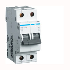 Автоматичний вимикач Hager Hager MBN216 2P 6kA B 16A 2M