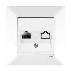 Розетка комп'ютерна RJ-45 VIKO MERIDIAN біла