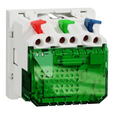 Розетка з USB тип С, 10,5 Вт, 2 модулі, біла Schneider Unica New NU301718