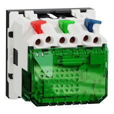 Розетка з USB тип С, 10,5 Вт, 2 модулі, антрацит Schneider Unica New NU301754