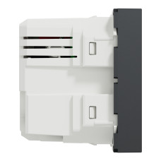 USB-розетка подвійна A+C 2 модулі антрацит Schneider Electric Unica New NU301854