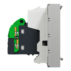 Розетка комп'ютерна одинарна RJ45, 5 UTP, 2 модулі алюміній Schneider Unica New NU341130