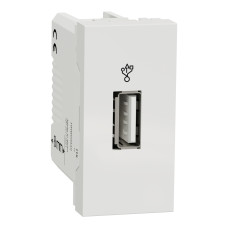 USB-конектор 1 модуль білий Schneider Unica New NU342918