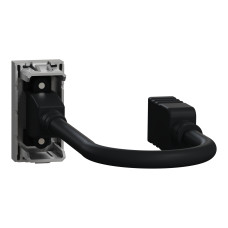 Розетка HDMI, 1 модуль алюміній Schneider Unica New NU343030