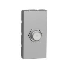 Розетка TV Coaxial F-type 1 модуль алюміній Schneider Unica New NU346830