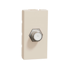 Розетка TV Coaxial F-type 1 модуль бежева Schneider Unica New NU346844