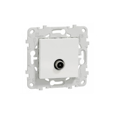 Розетка TV кінцева білий Schneider Unica New NU546418