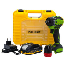 Шуруповерт Procraft PA18Pro DFR (з 1 АКБ 2Ач)