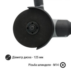Акумуляторна болгарка Procraft industrial AG125A Сумка (1 акб і зп)