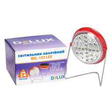Cвітильник світлодіодний аварійний REL-102 (3,7V1.2Ah) 24 LED 4W з сонячною панеллю