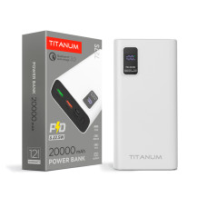 Повербанк 20000mAh TITANUM 727S 22.5W White