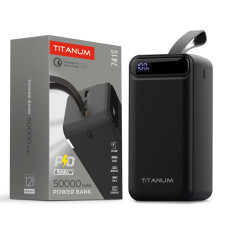 Повербанк 50000mAh TITANUM 741S 22.5W Black