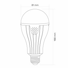 LED лампа акумуляторна TITANUM A80 12W E27 4000K 230V