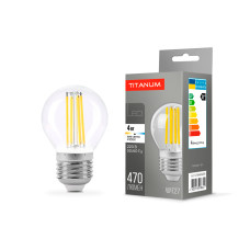 Світлодіодна лампа TITANUM Filament G45 4W E27 4100K