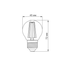 Світлодіодна лампа TITANUM Filament G45 4W E27 4100K
