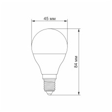 LED лампа TITANUM G45 6W E14 3000K