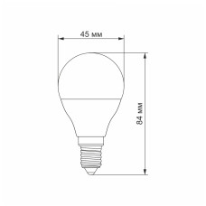 LED лампа TITANUM G45 6W E14 4100K