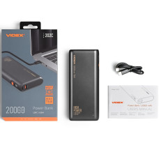 Повербанк 20000mAh VIDEX VPB-202C 75W Black