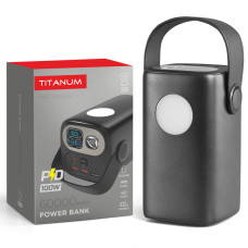 Повербанк 60000mAh TITANUM WC60 PD100W Black