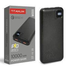 Повербанк 10000mAh TITANUM WQ55 22.5W Black