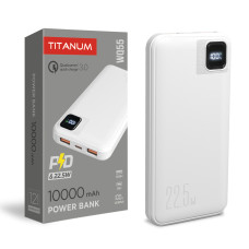 Повербанк 10000mAh TITANUM WQ55 22.5W White