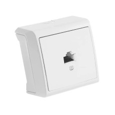 Розетка комп'ютерна RJ45 Cat5e UTP VIKO VERA біла