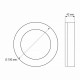 LED світильник ART IP65 круглий VIDEX 15W 5000K VL-BHFR-155 
