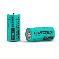 Акумулятор Videx літій-іонний 16340 (без захисту) 800mAh bulk