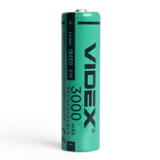 Акумулятор Videx літій-іонний 18650 (без захисту) 3000mAh bulk