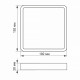 LED Світильник квадрат накладний VIDEX 18W 5000K Black