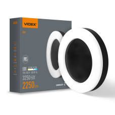 LED світильник ART IP65 круглий VIDEX 30W 5000K Black VL-BHFR-305B