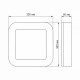 LED світильник ART IP65 квадратний VIDEX 30W 5000K Black VL-BHFS-305B