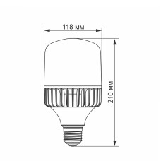 LED лампа VIDEX A118 50W E27 5000K