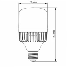 LED лампа TITANUM A80 30W E27 5000К