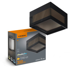 LED світильник IP65 квадратний VIDEX BHD02 9W 2400-3200-4300K Black